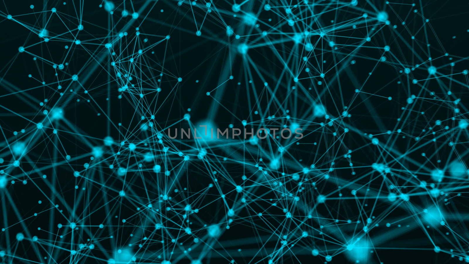 Abstract connection dots. Technology background. Network concept. 3d rendering