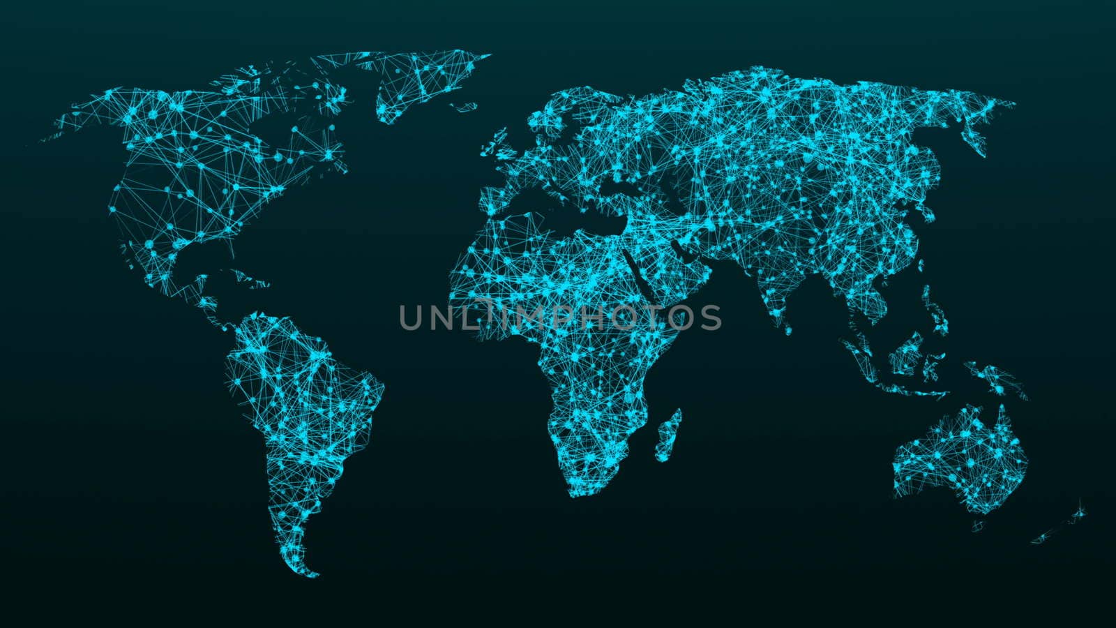 World map network. Connection dots background by nolimit046