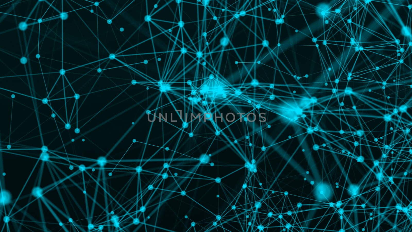 Abstract connection dots. Technology background. Network concept. 3d rendering