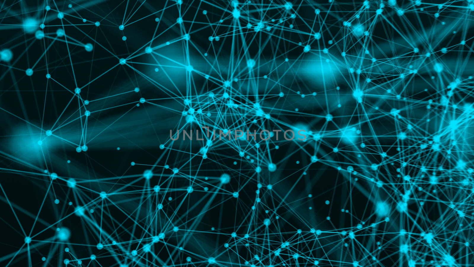 Abstract connection dots. Technology background. Network concept. 3d rendering