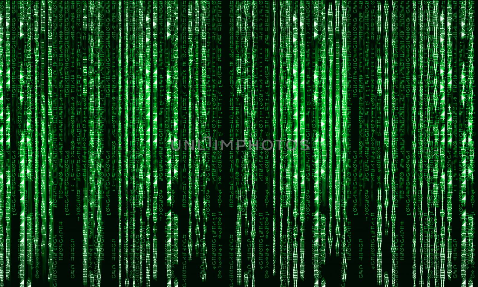 Background image with characters representing security concept