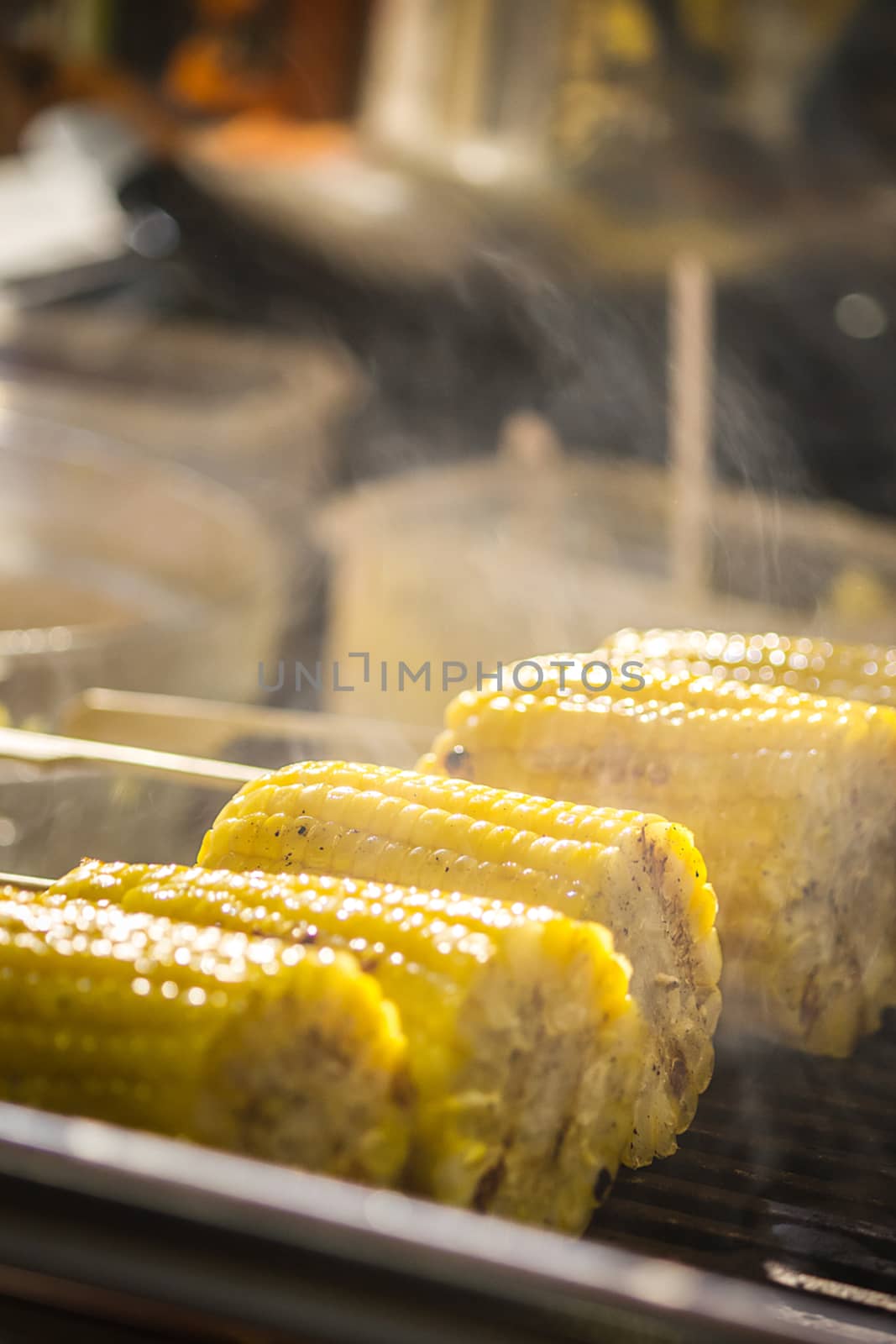 organic grilled corn on the stove by rakoptonLPN