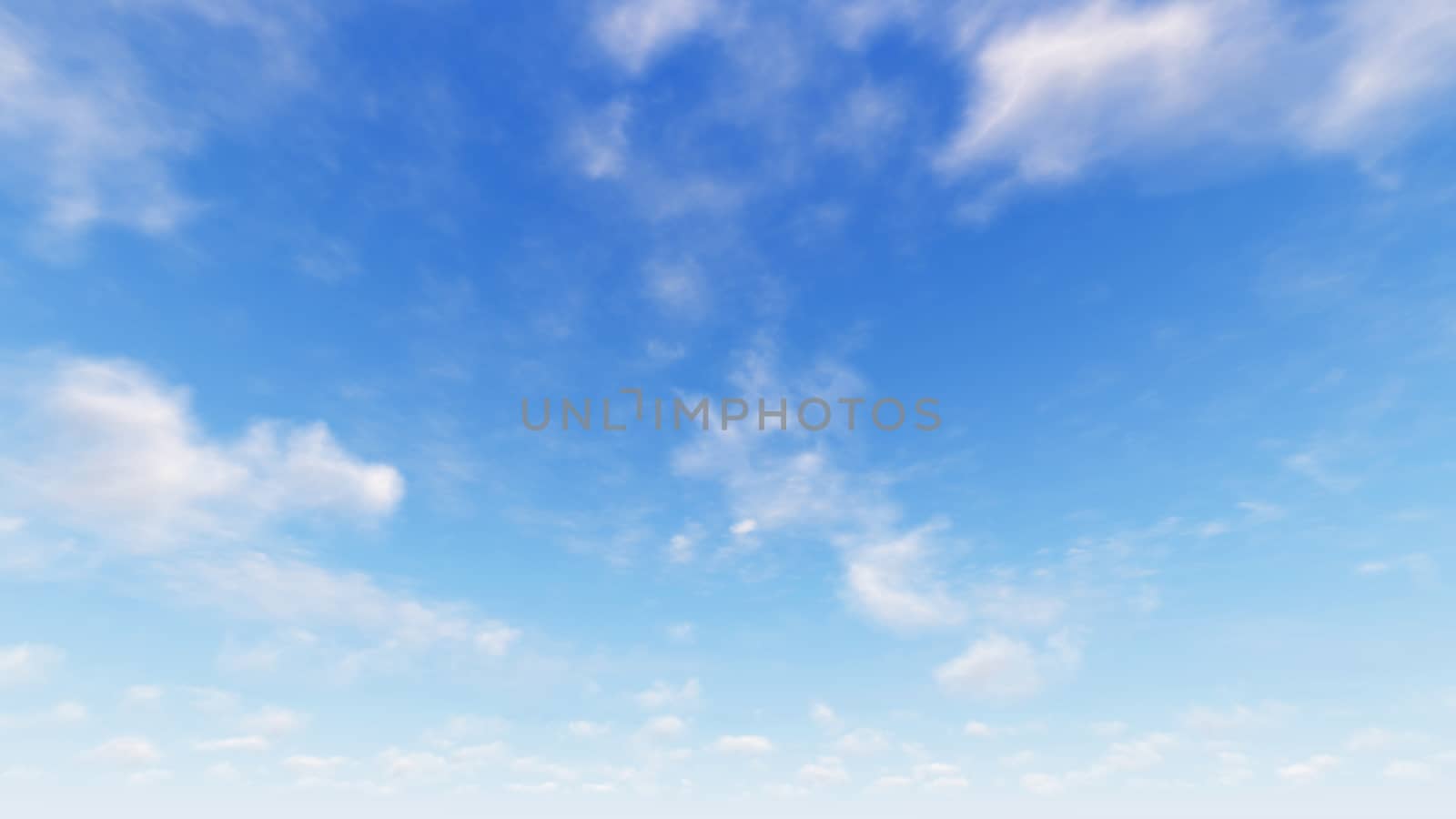 Cloudy blue sky abstract background, blue sky background with tiny clouds, 3d illustration