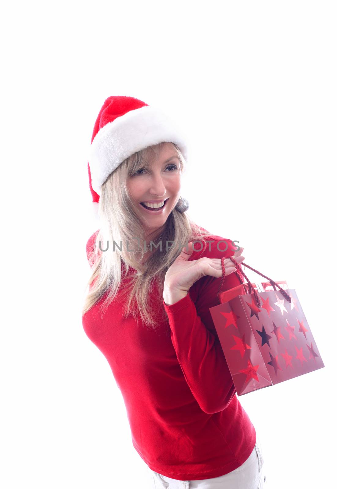 Woman Christmas Shopping by lovleah