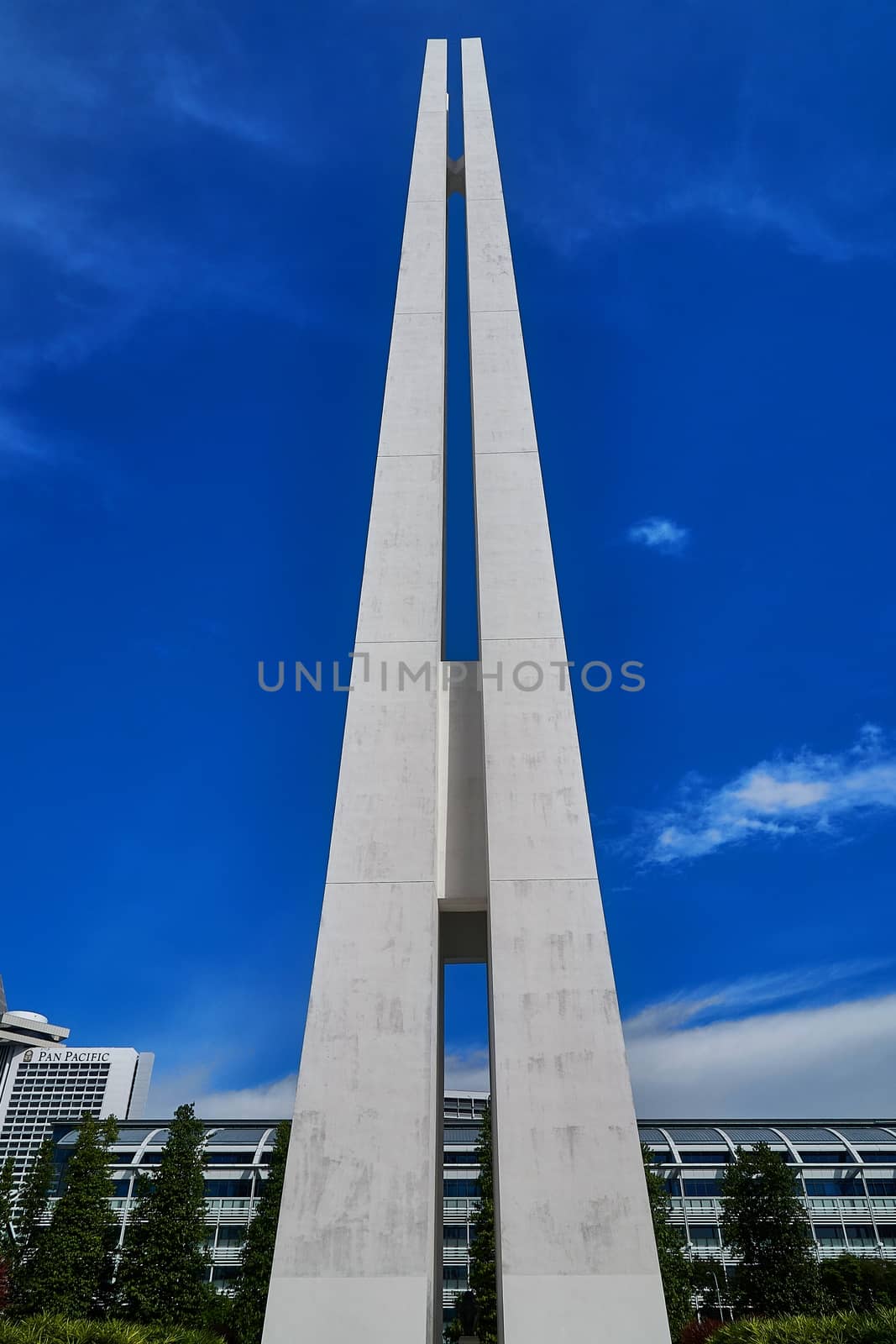 SINGAPORE - AUGUST 16: Memorial monument erected to house the ashes of people who have died during the Japanese Occupation in Singapore from 1942-1945, as seen on August 16, 2012.