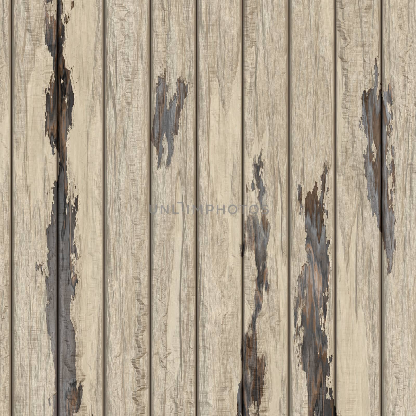 Old white wood texture background - Illustration