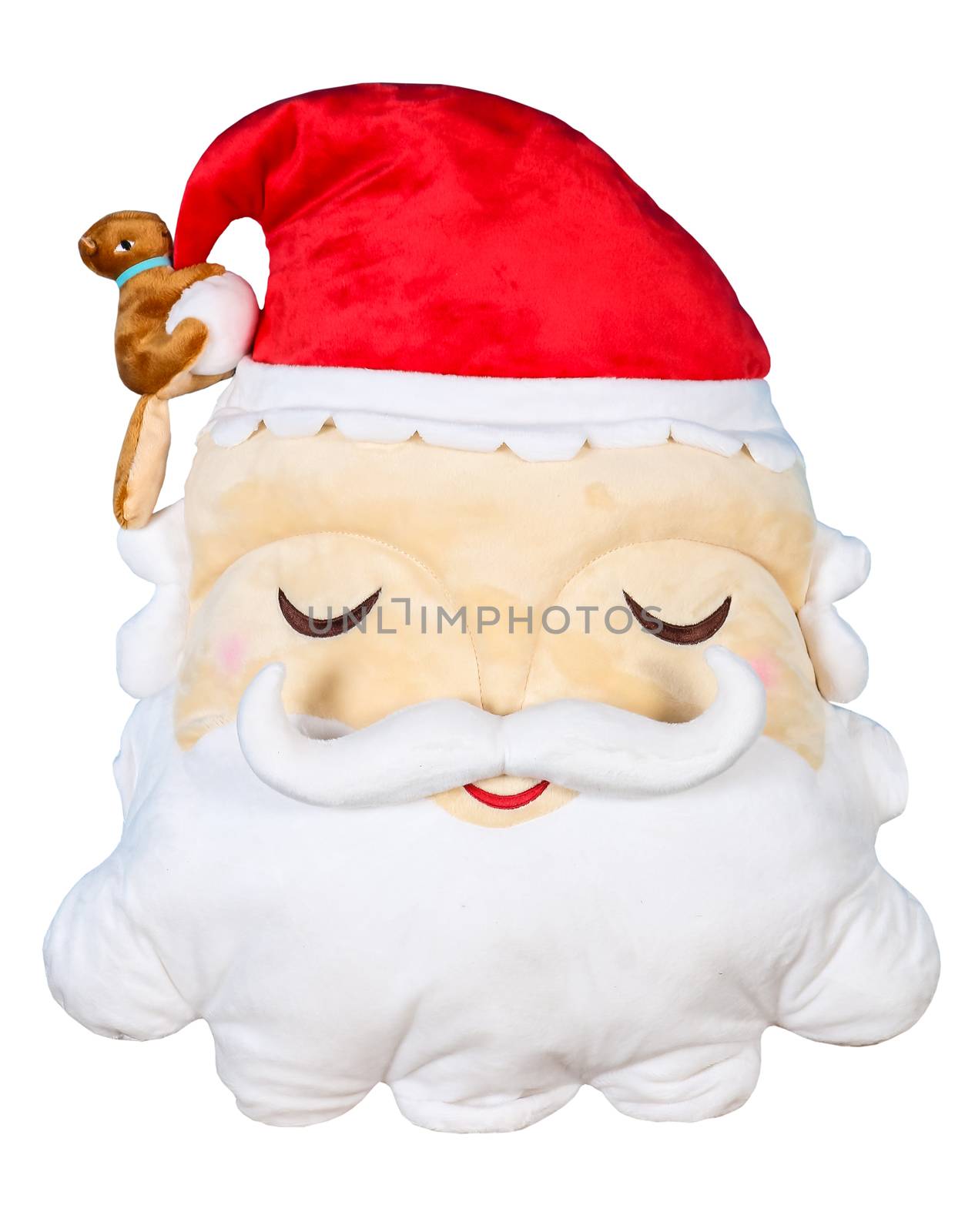 Santa Clause face with beard and hat by simpleBE