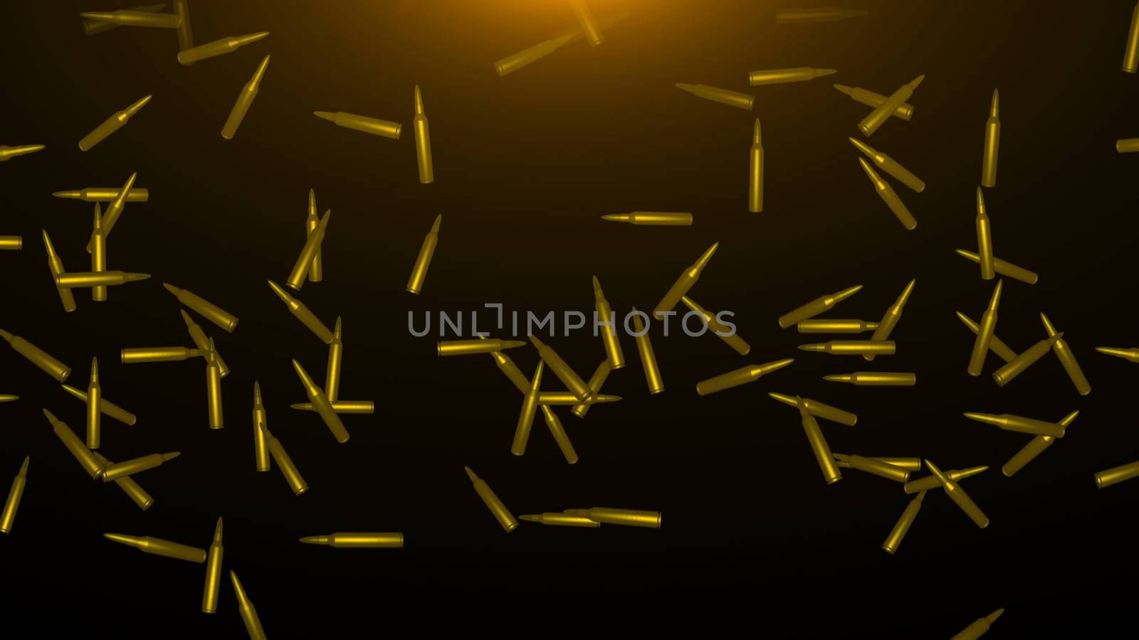 Abstract background with bullets. Digital illustration. 3d rendering