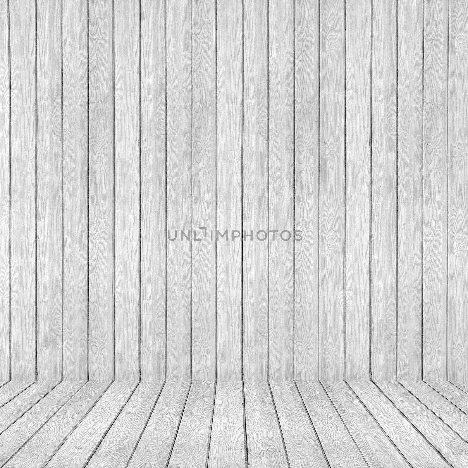 White floor and wall Wood Pattern. Wood texture background