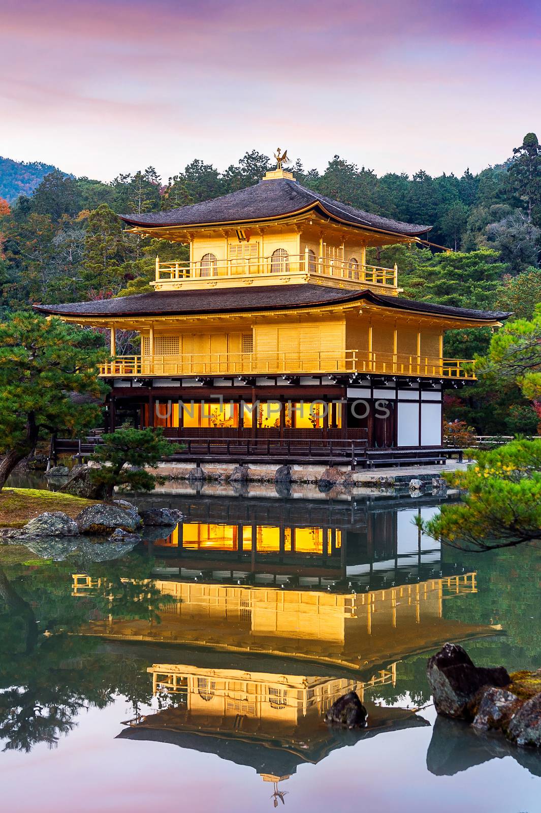 The Golden Pavilion. Kinkakuji Temple in Kyoto, Japan. by gutarphotoghaphy