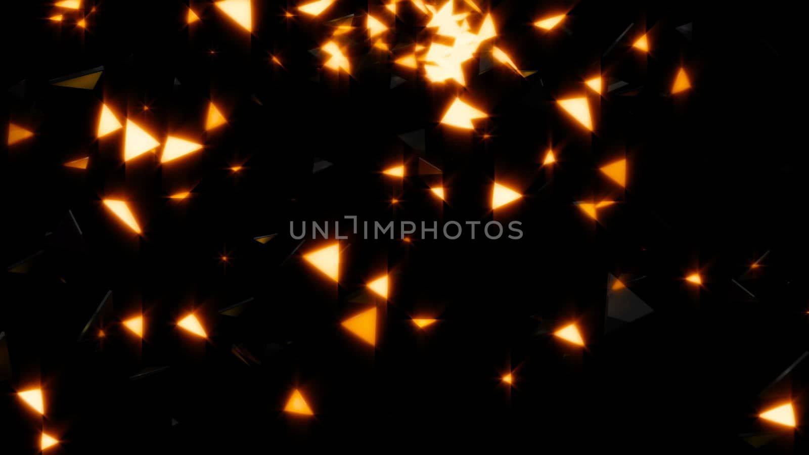 Abstract background with gold particles and shapes by nolimit046