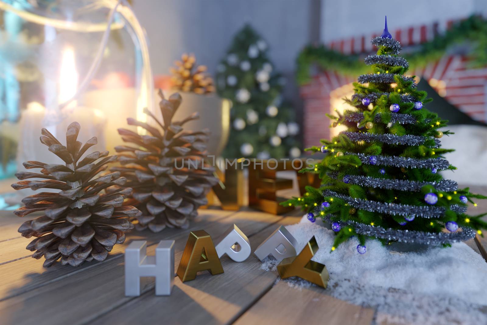 happy new year and christmas background closeup composition photo by denisgo