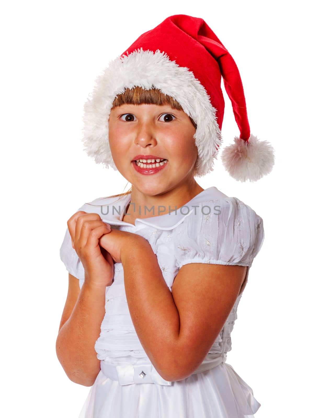 girl in santa hat by olga_sweet