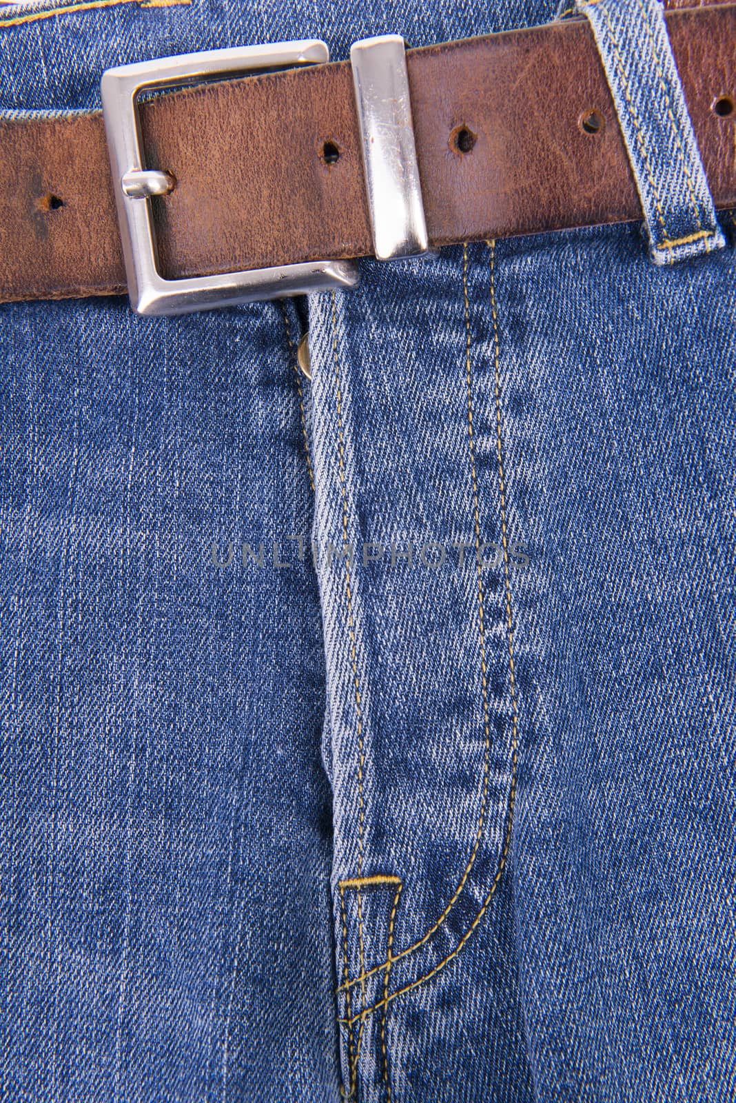 detail of old pair of jeans pants