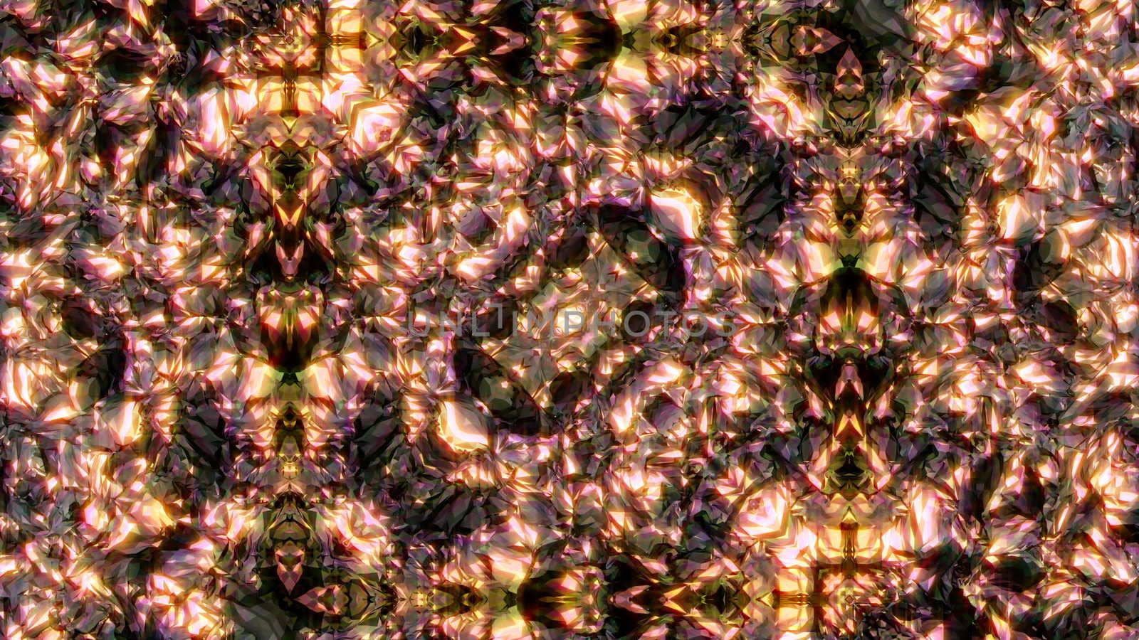 Abstract background with diamond kaleidoscope by nolimit046