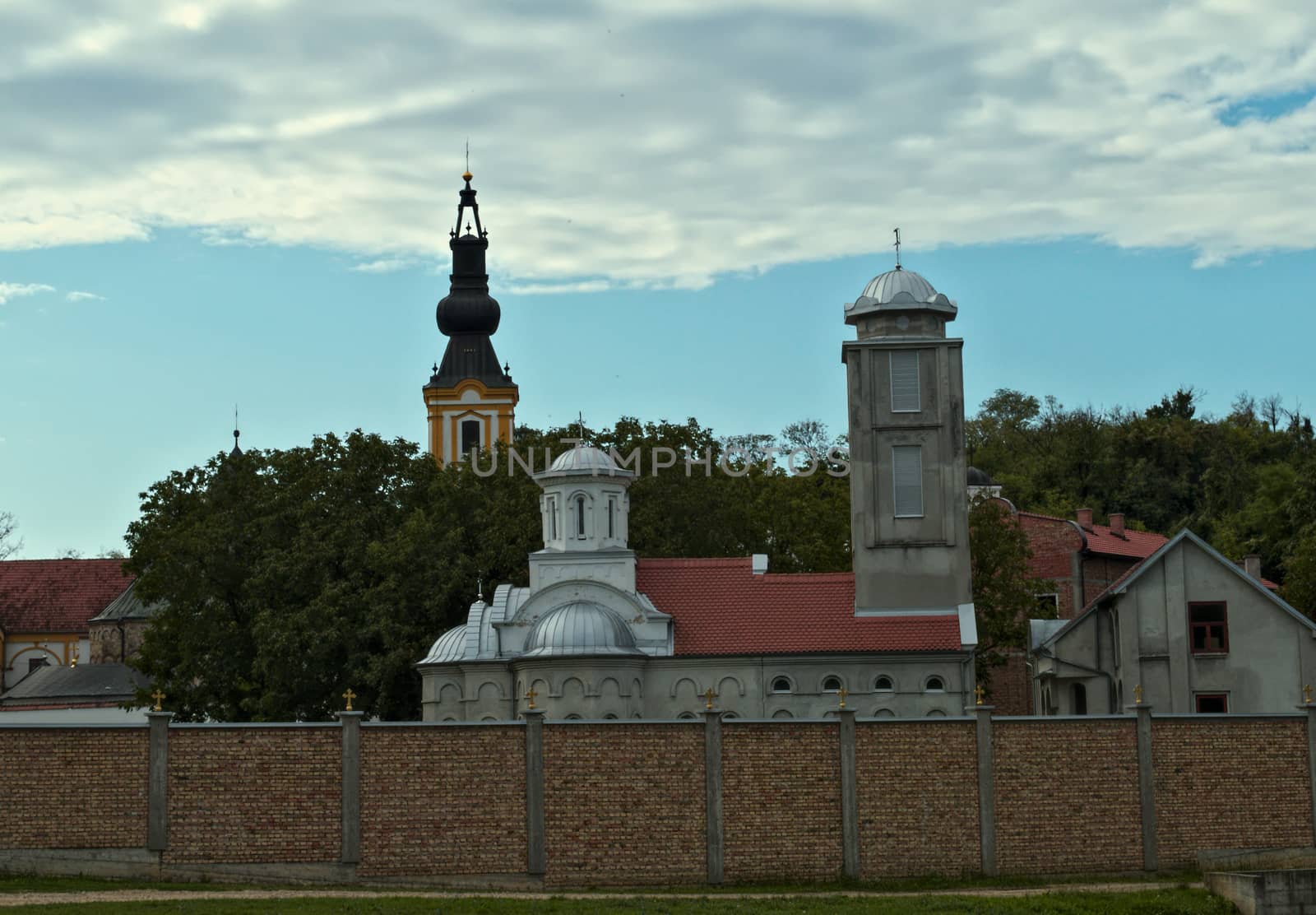 View on Monastery complex Privina Glava, Sid, Serbia by sheriffkule