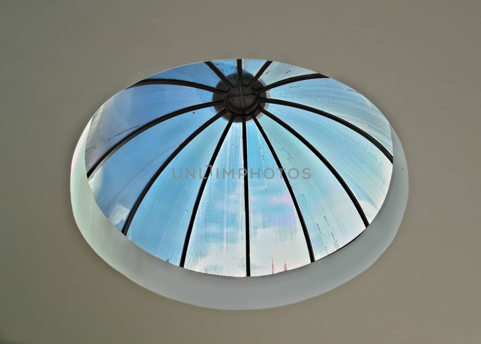 Small transparent dome with look at sky