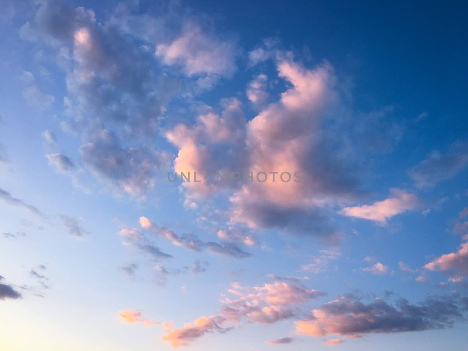 beautiful blue sky with clouds background.Sky with clouds weather nature cloud blue.Blue sky with clouds and sun. by titco