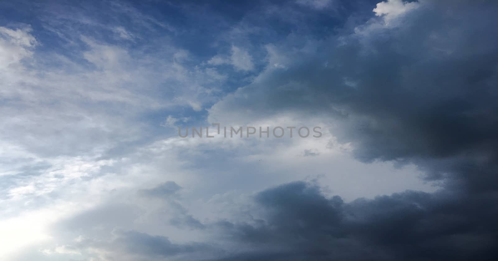 beautiful blue sky with clouds background.Sky with clouds weather nature cloud blue.Blue sky with clouds and sun. by titco