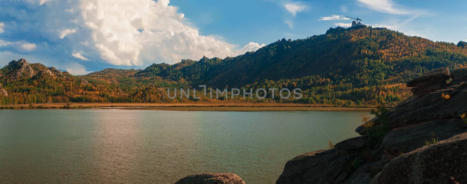 Beauty view on Kolyvan lake by rusak