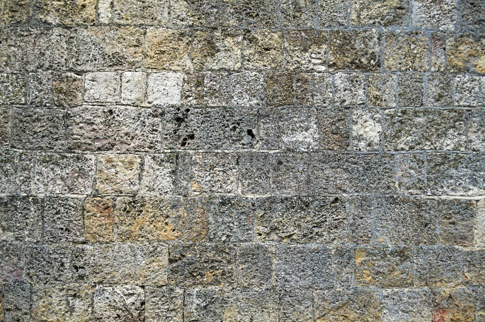 Stone wall pattern texture, white and gray by sheriffkule