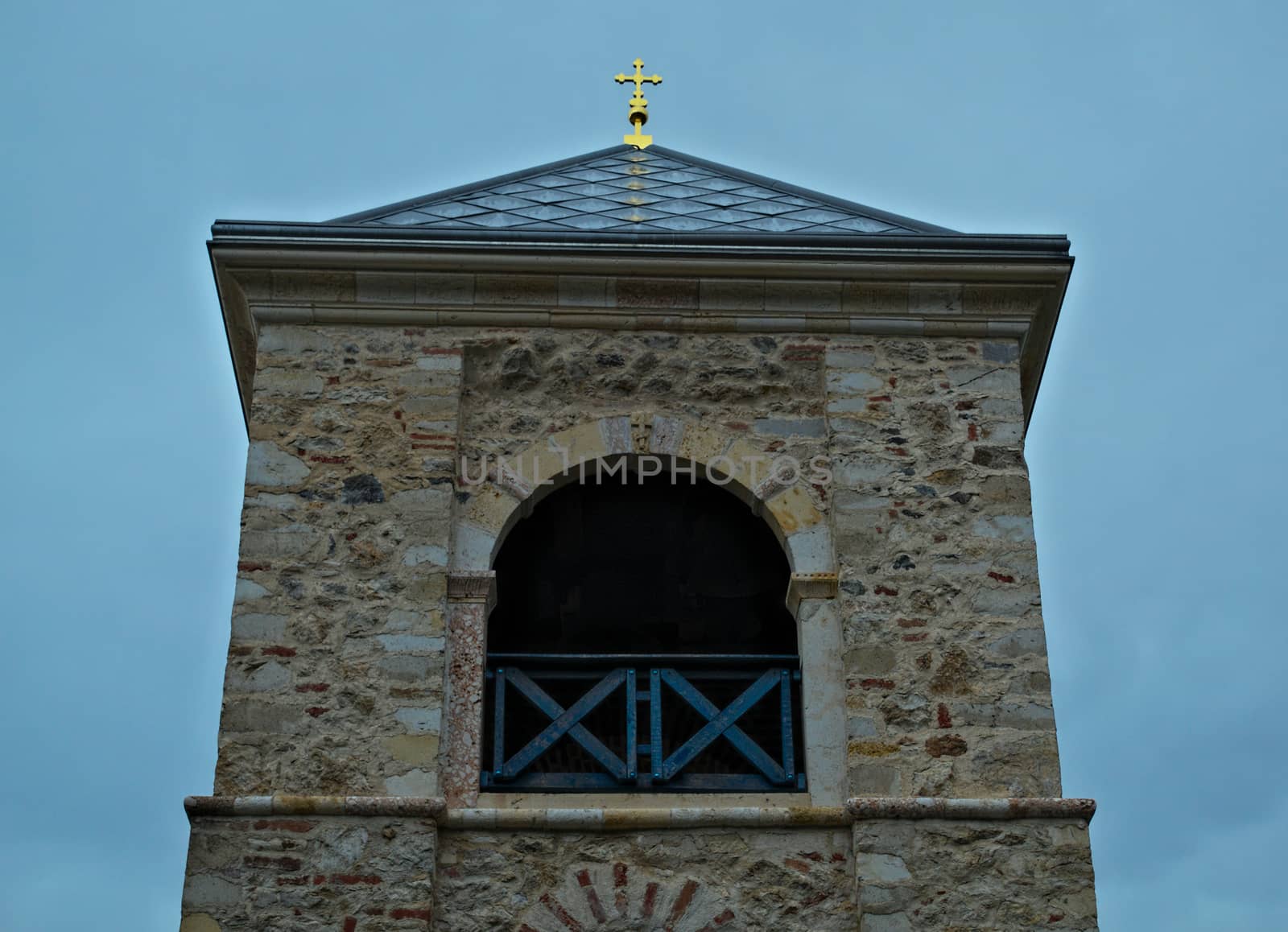 top of stone tower at monastery Hopovo, Serbia by sheriffkule