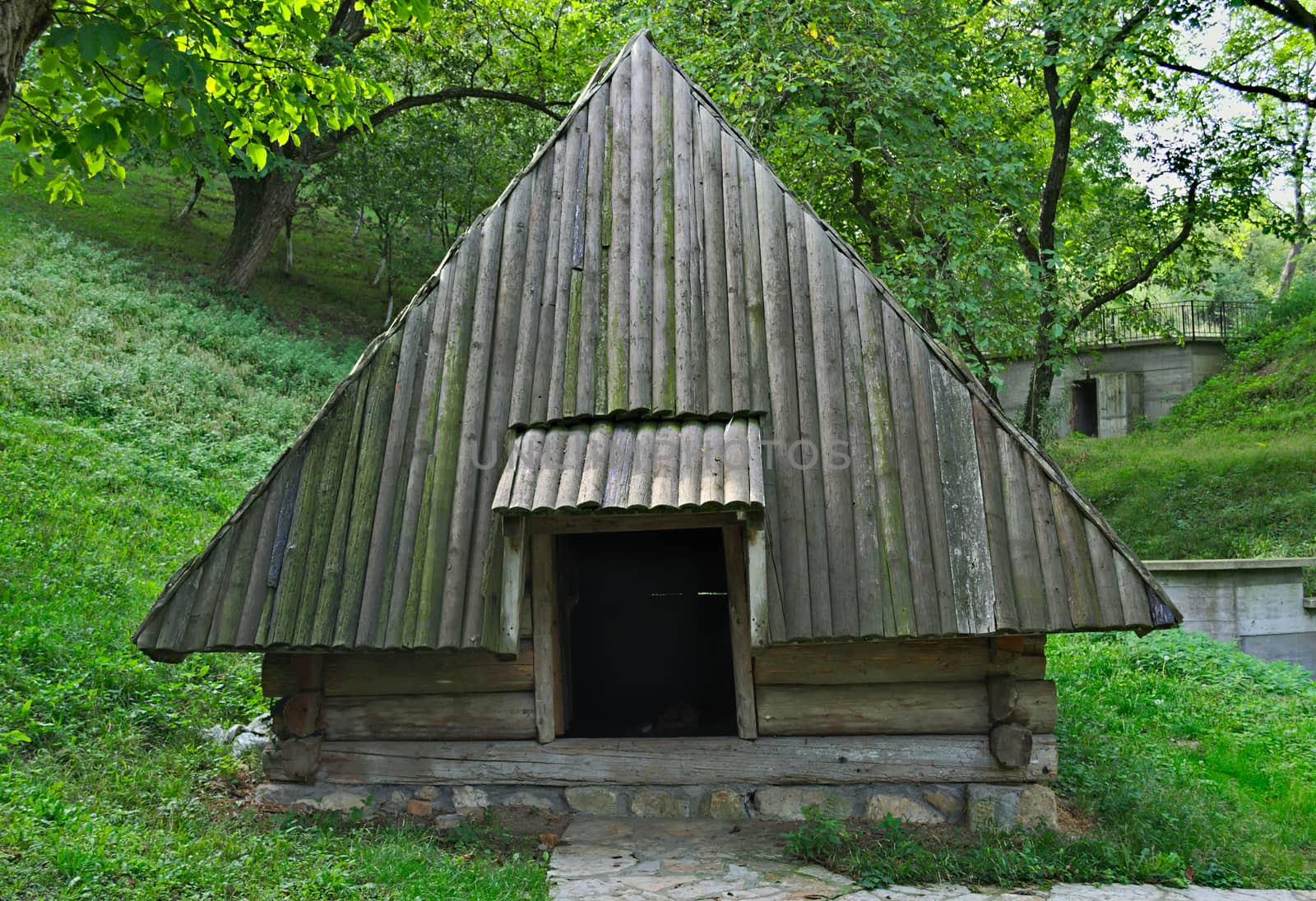 Old style wooden house in etno park by sheriffkule