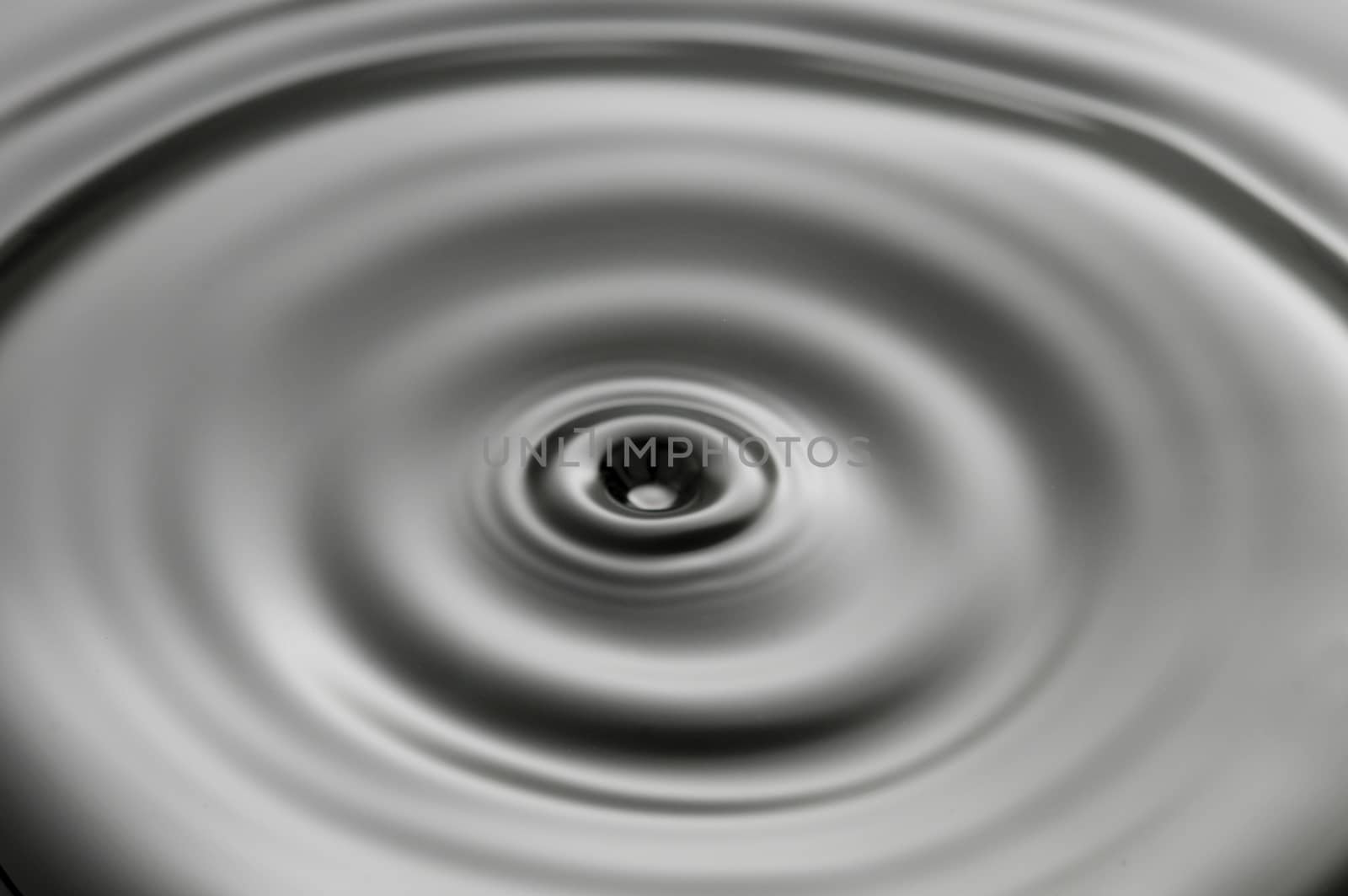 a drop that falls into the water