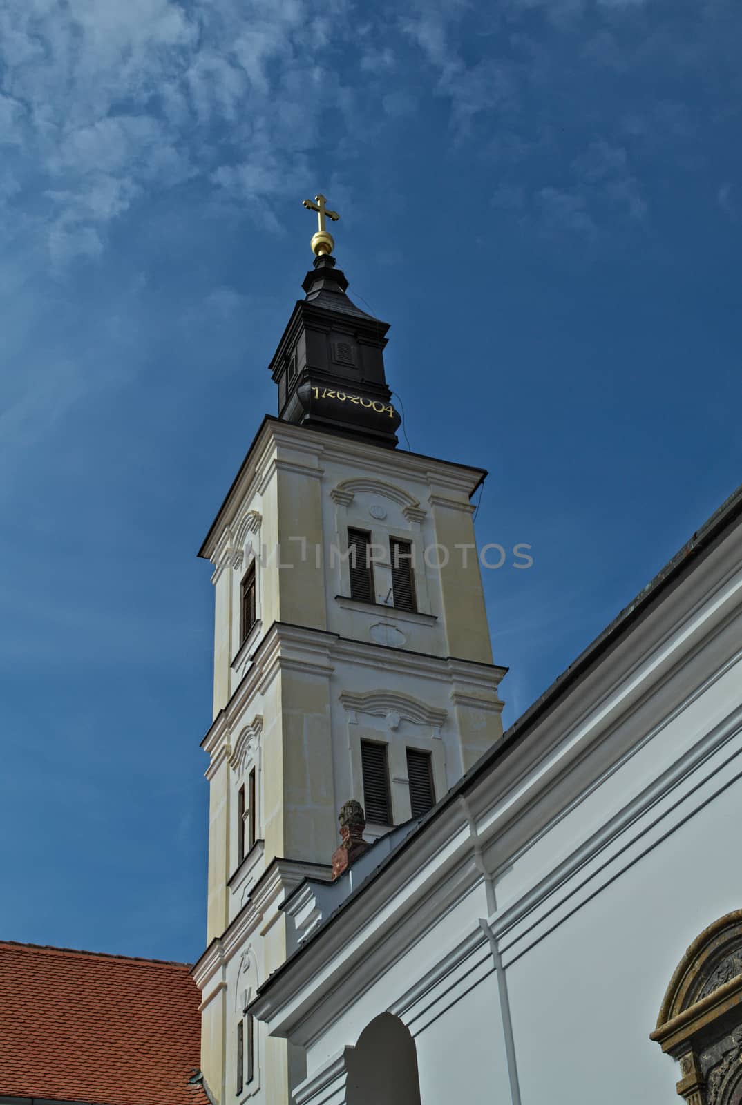 Tower of main church in monastery Krusedol, Serbia by sheriffkule