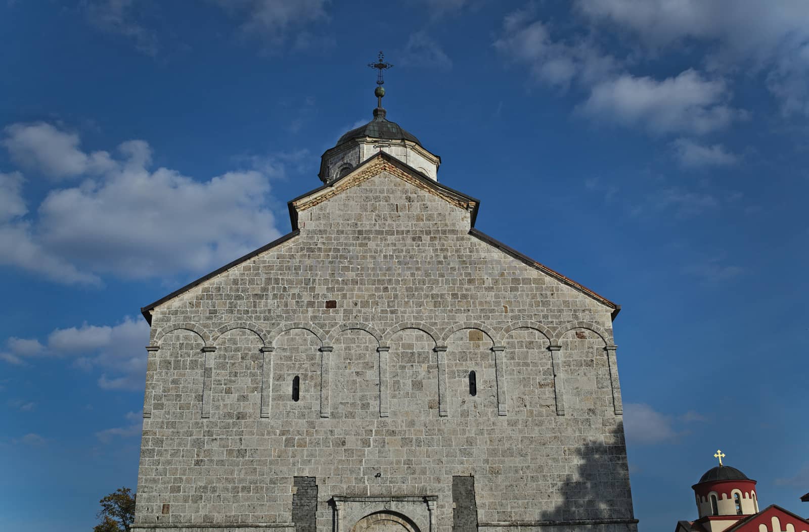 Main stone church in monastery Kovilj, Serbia by sheriffkule