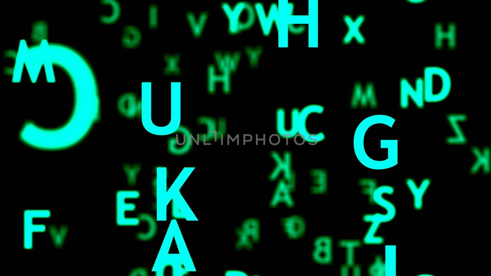 Abstract background with letters by nolimit046