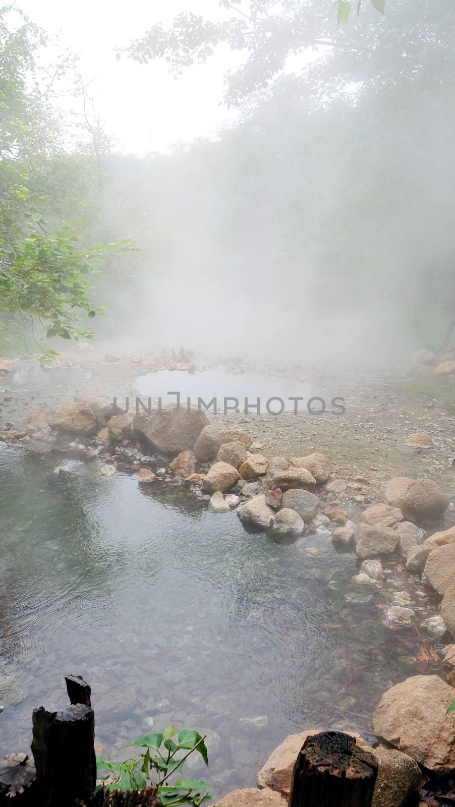 Tha Pai Natural Hot spring at mae hong son province, Thailand