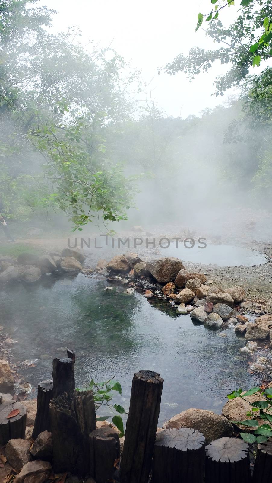 Tha Pai Natural Hot spring at mae hong son province, Thailand