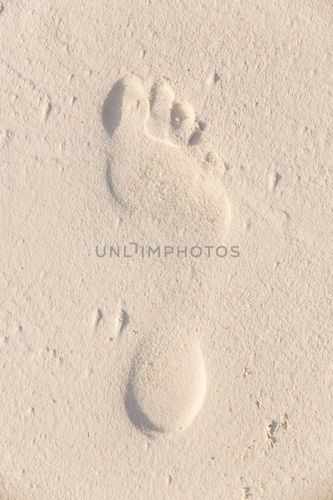 Footprint in the sand. by kasto