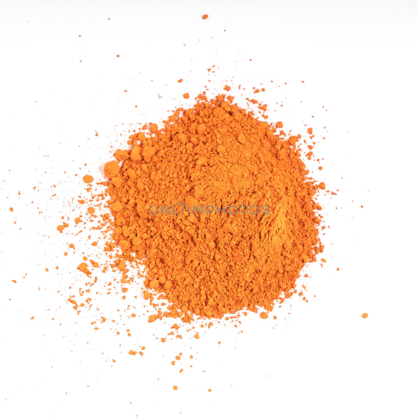 natural orange colored pigment powder