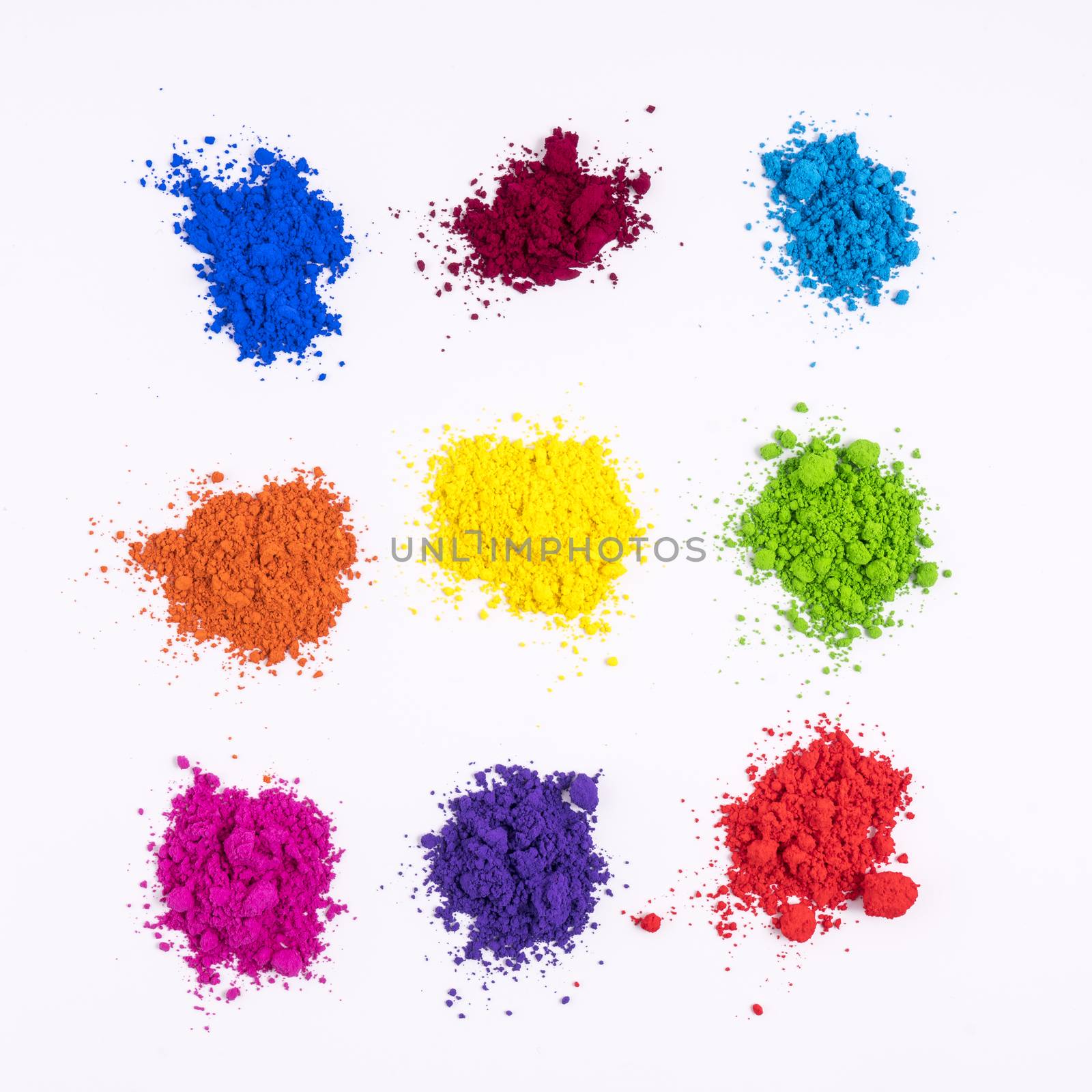 natural multicolored color powder