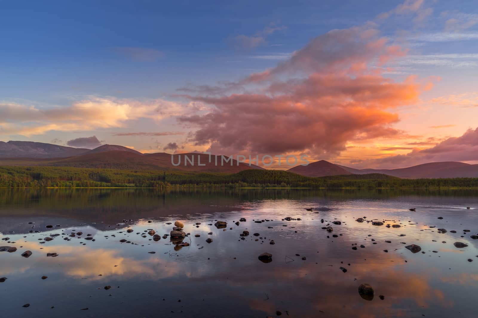 View of Loch Morlich at Sunset by phil_bird