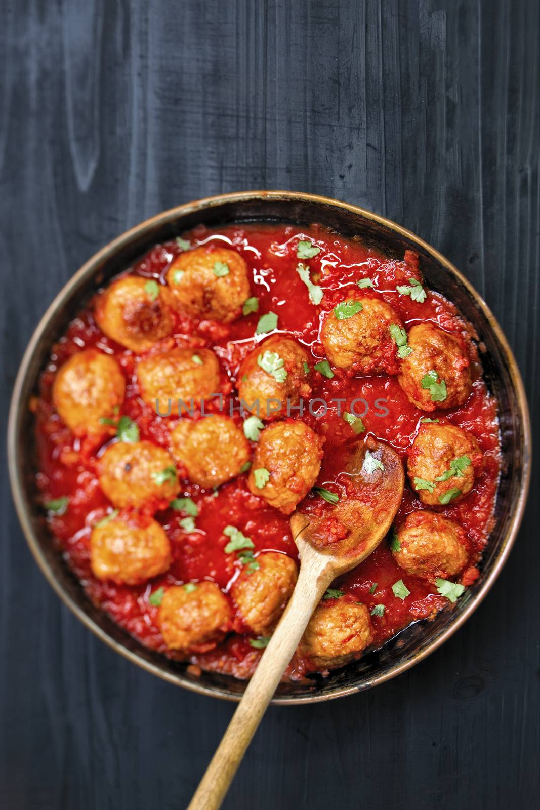 rustic italian meatball in tomato sauce by zkruger
