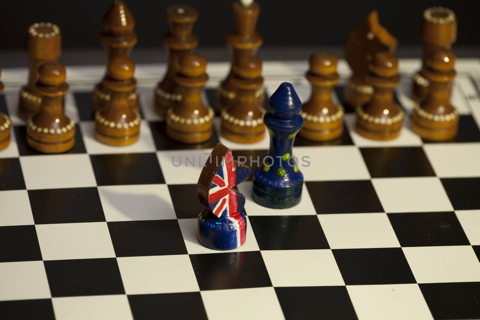chess game Great Britain and the European Union by mrivserg