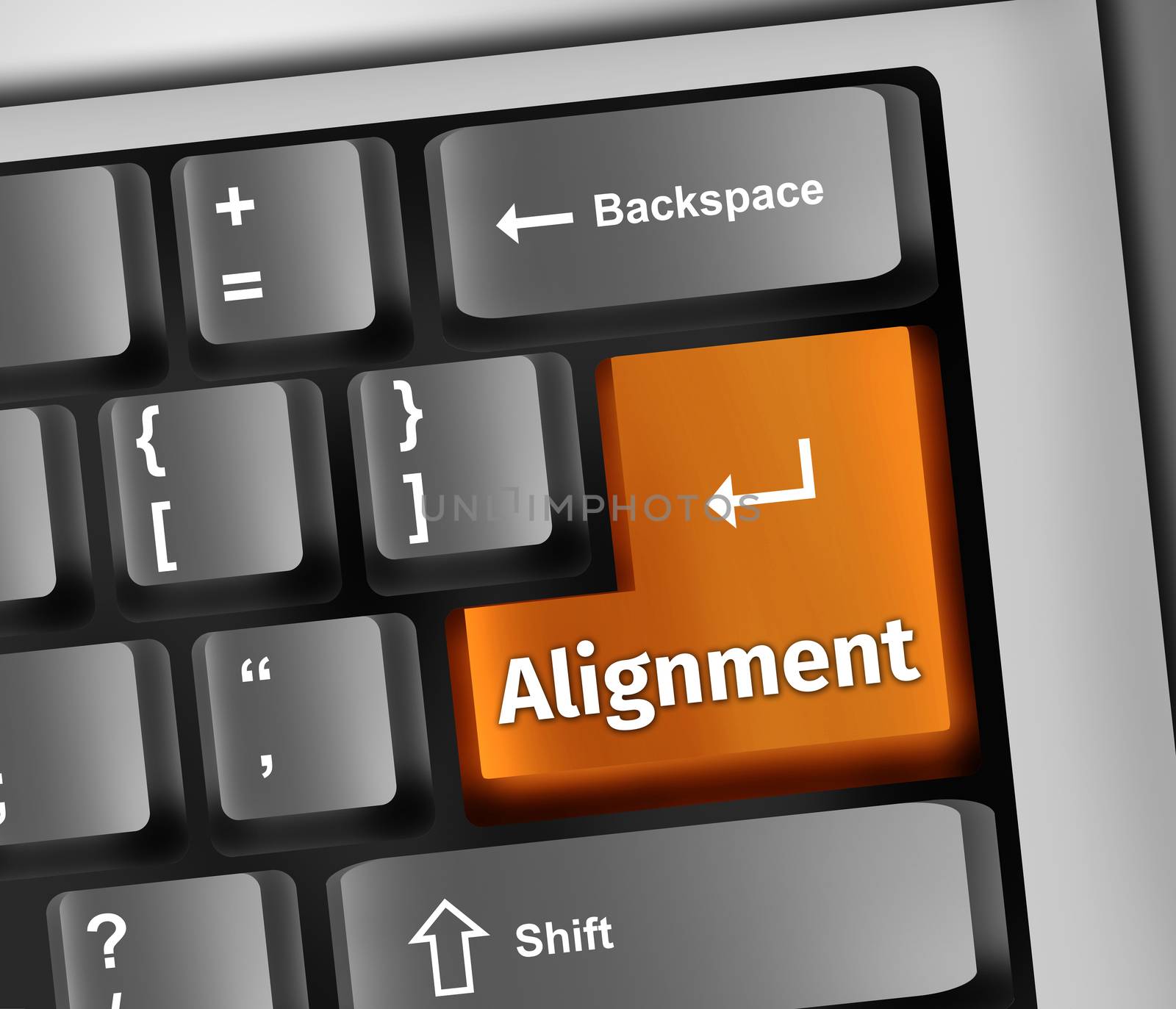 Keyboard Illustration Alignment by mindscanner