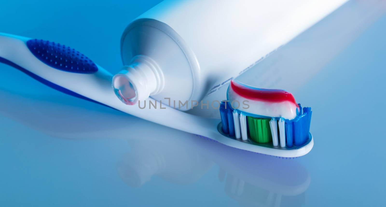 toothbrush with paste  by MegaArt