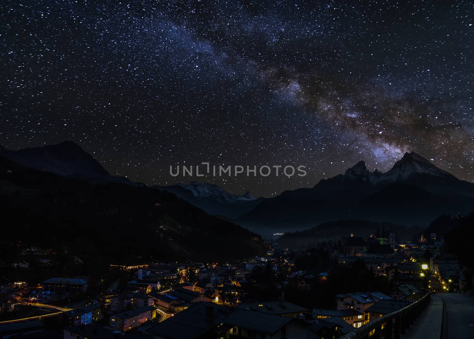 Beautiful Summer Milky Way over Berchtesgaden, Germany