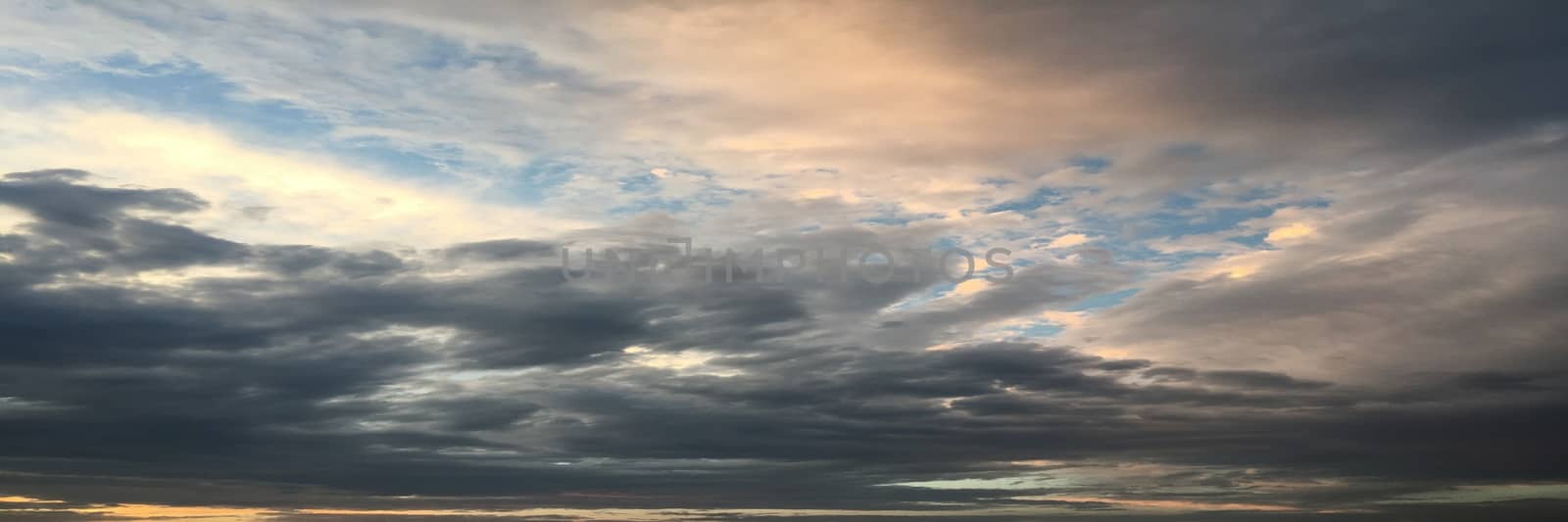 beautiful blue sky with clouds background.Sky with clouds weather nature cloud blue.Blue sky with clouds and sun. by titco