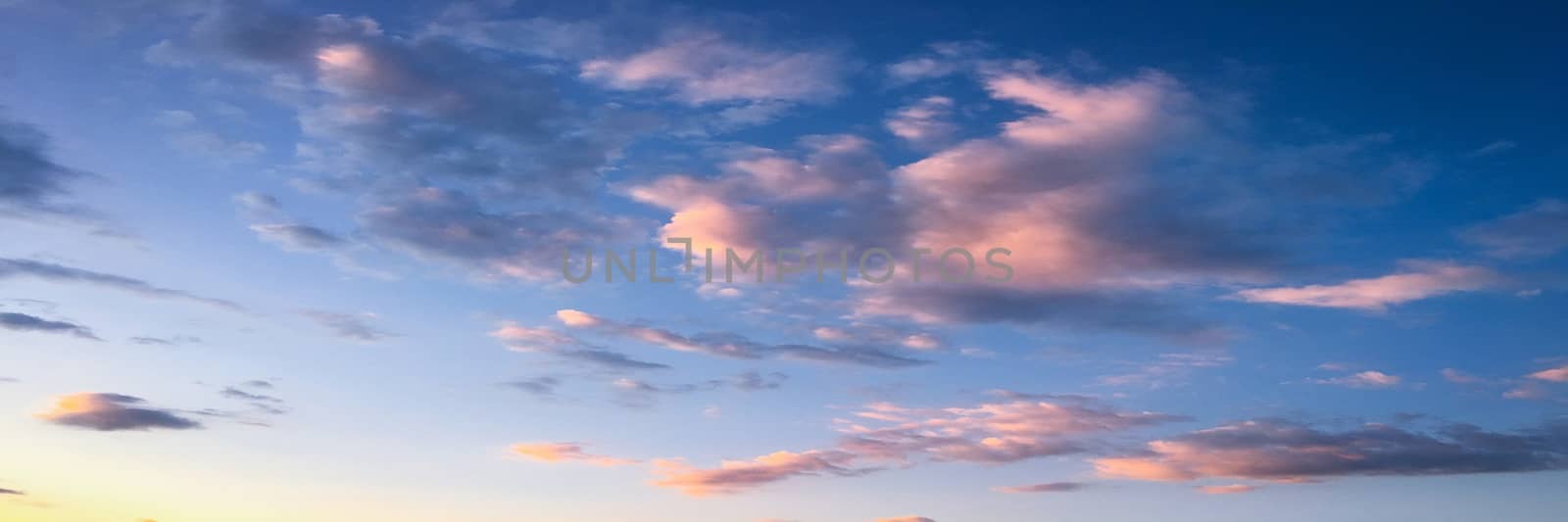 beautiful blue sky with clouds background.Sky with clouds weather nature cloud blue.Blue sky with clouds and sun. by titco