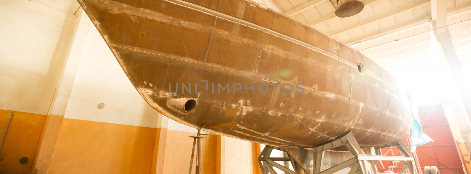 ruins of a very heavily polluted industrial factory, industrial series