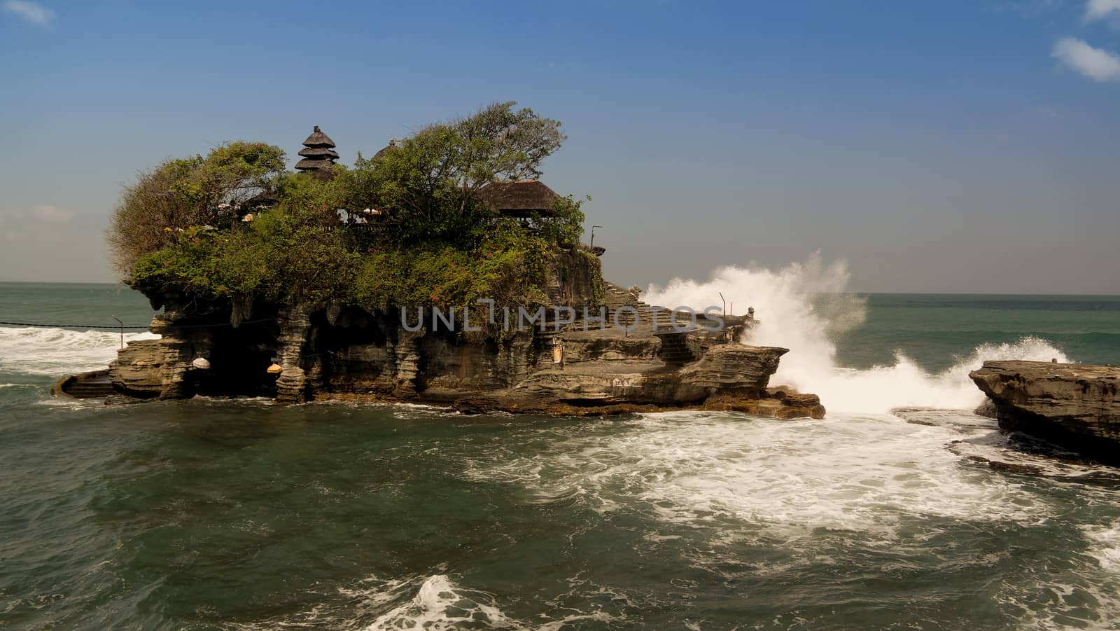 Tanah Lot temple on the rock, Bali island Indonesia by homocosmicos