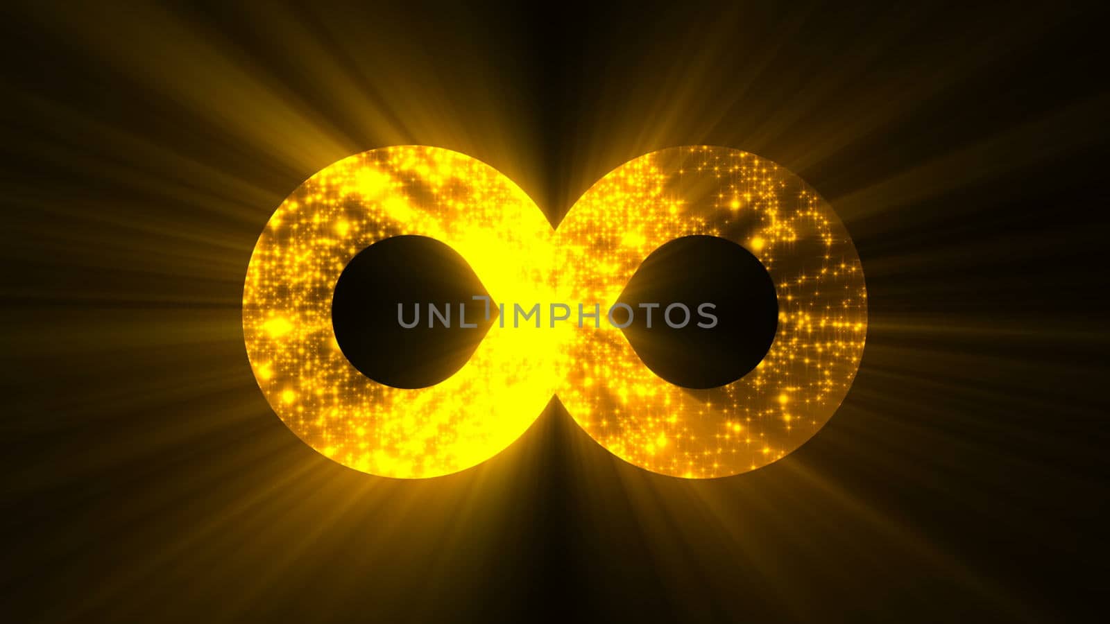 Abstract background with futuristic infinity sign. Digital background by nolimit046