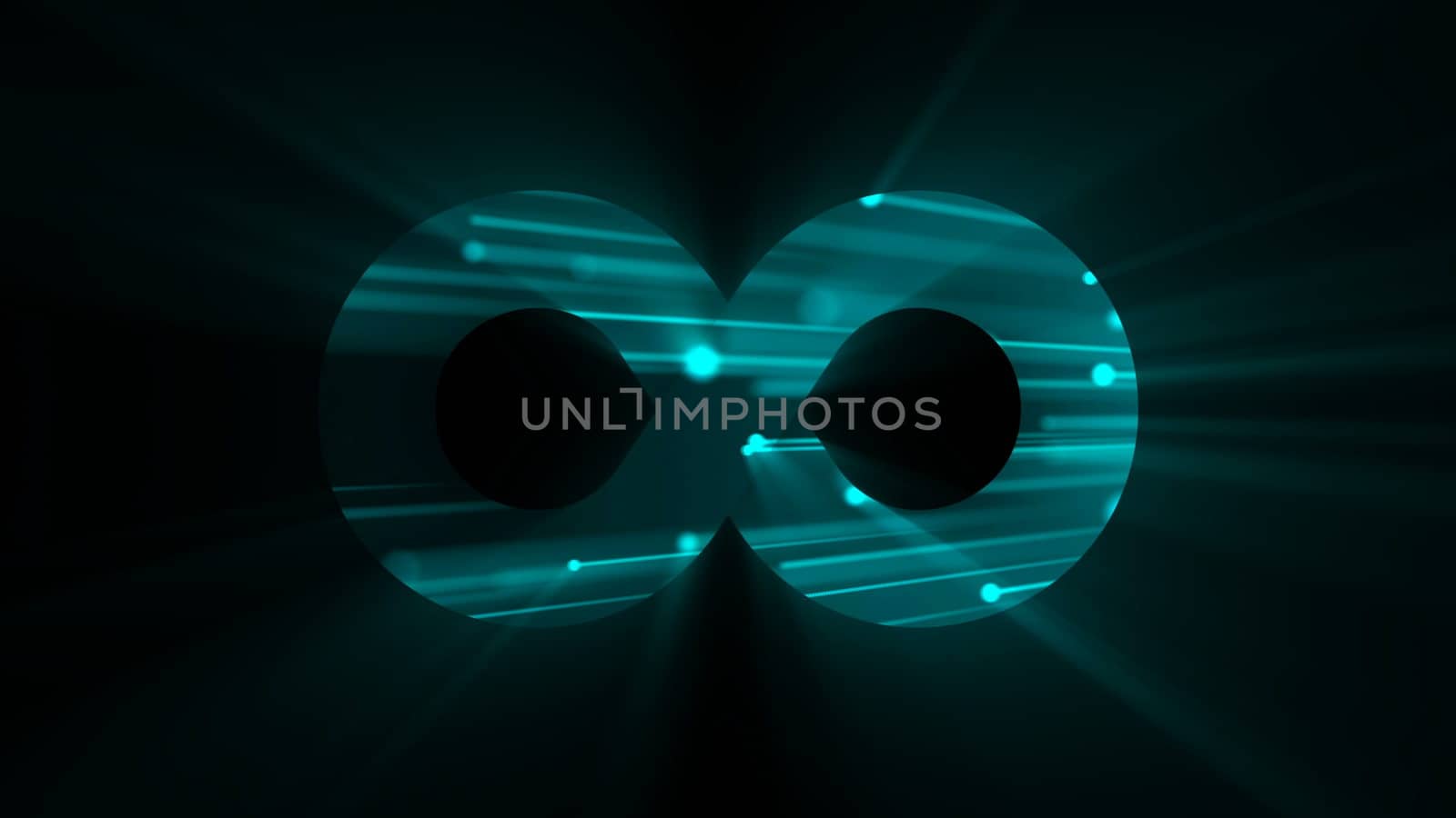 Abstract background with futuristic infinity sign. Digital background by nolimit046