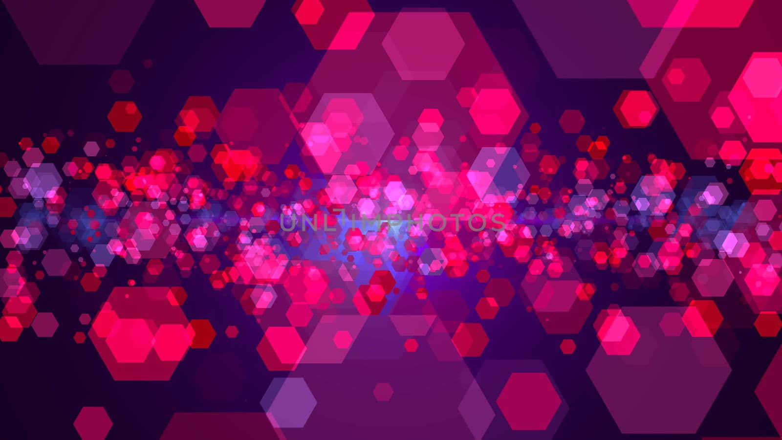 Hexagonal abstract background. Digital illustration. Digital illustration. 3d rendering