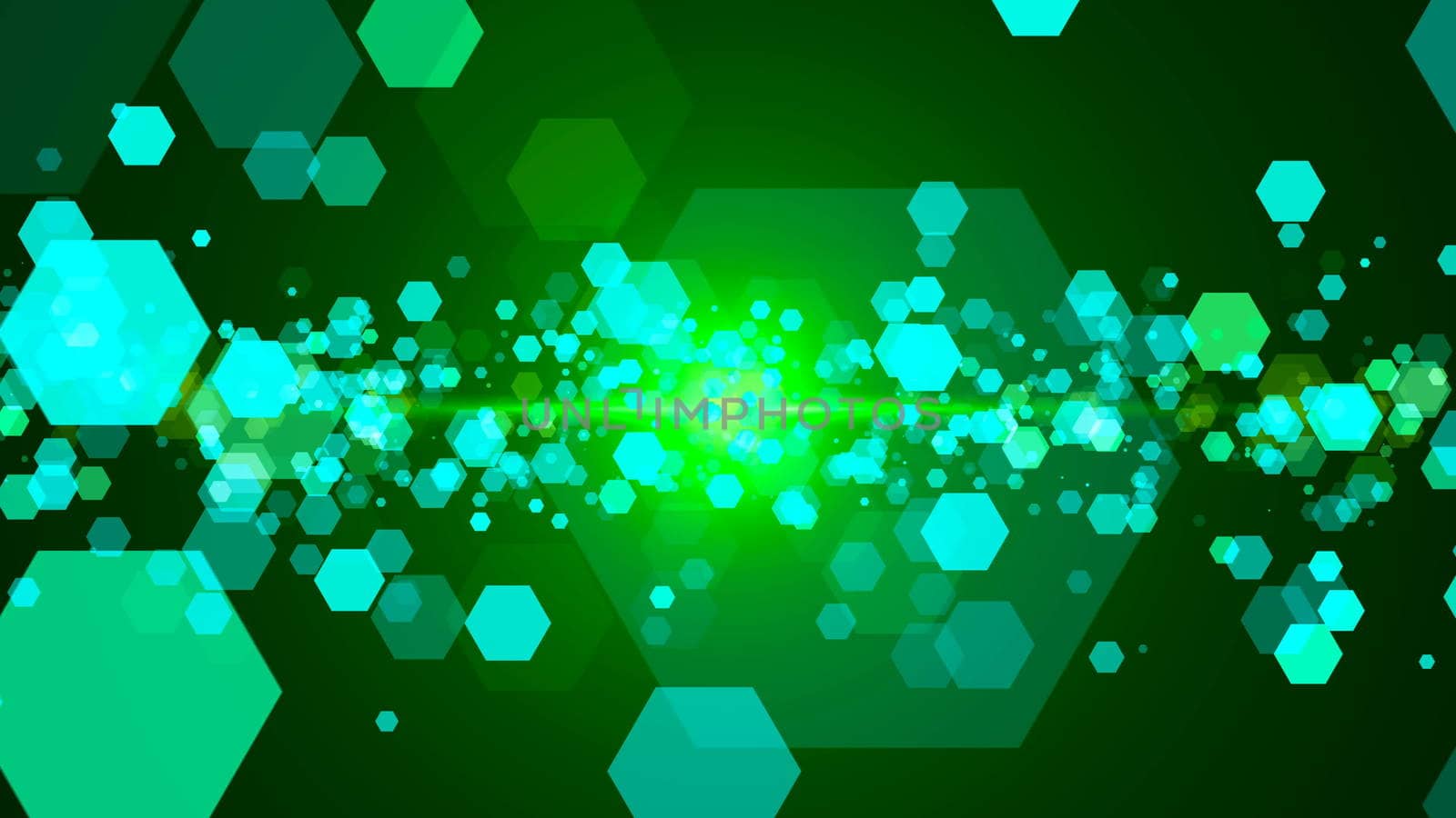 Hexagonal abstract background. Digital illustration by nolimit046
